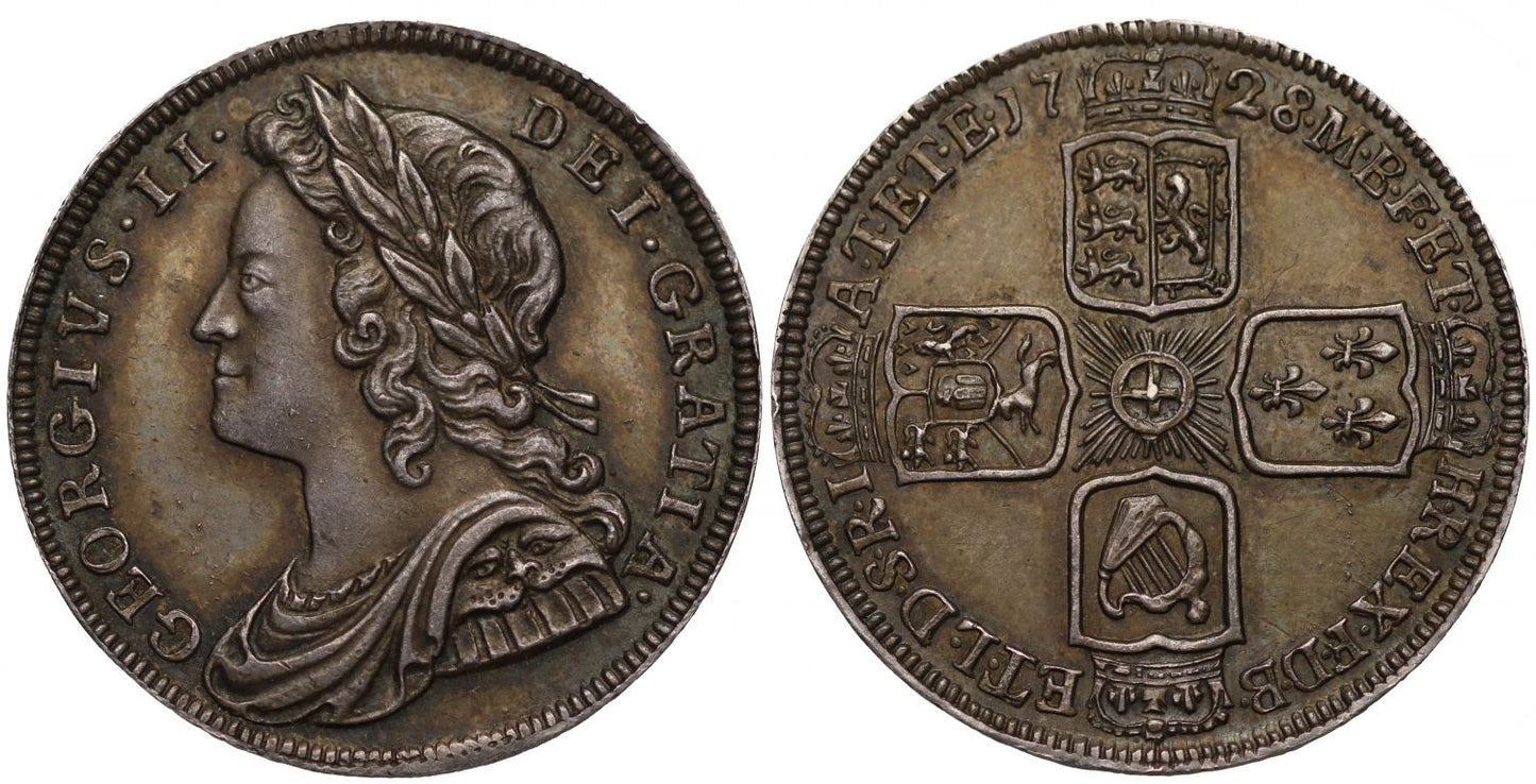 George II 1728 proof Sixpence, plain edge, ex Bole Collection, very rare