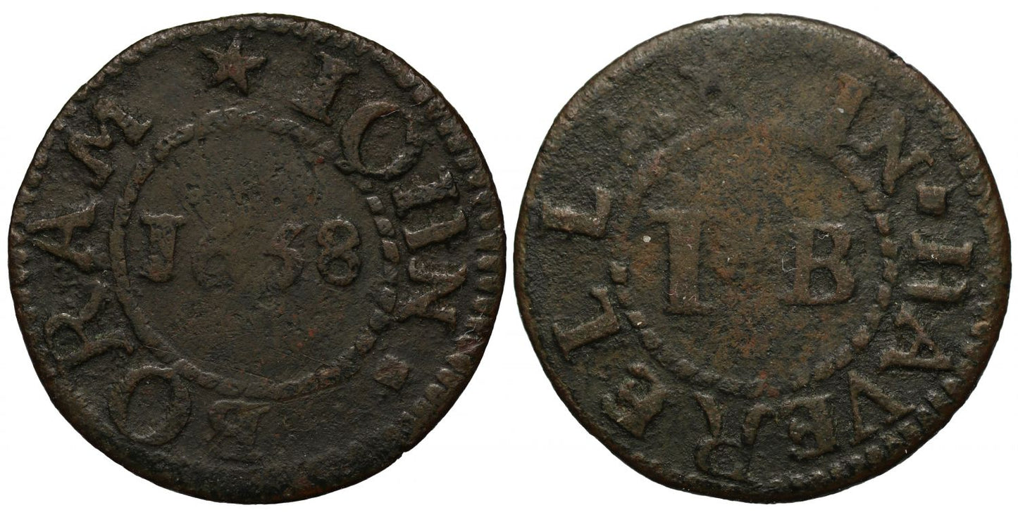 Suffolk Haverhill John Boram Farthing 1658