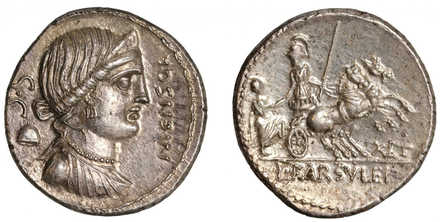 L. Farsuleius Mensor, Denarius.