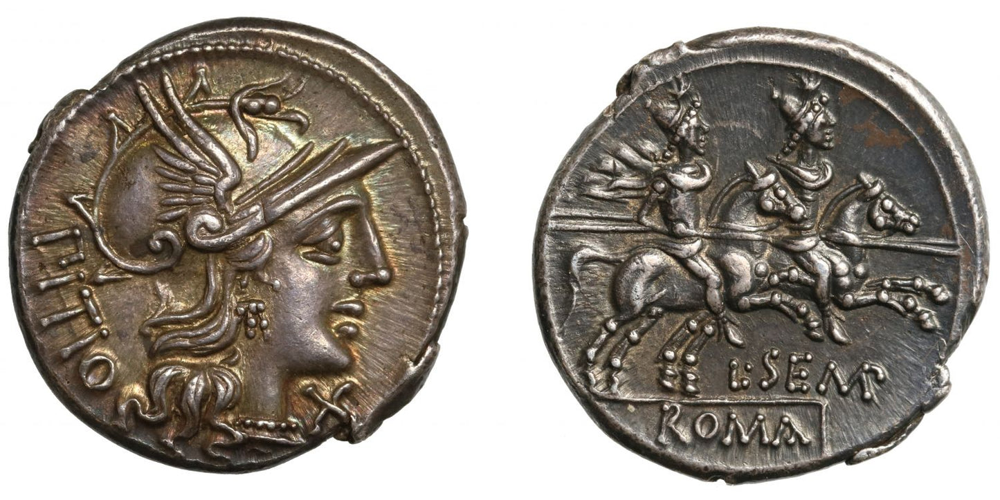 L. Sempronius Pitio, Denarius.