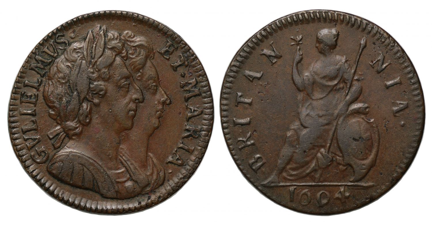 William and Mary 1694 Farthing