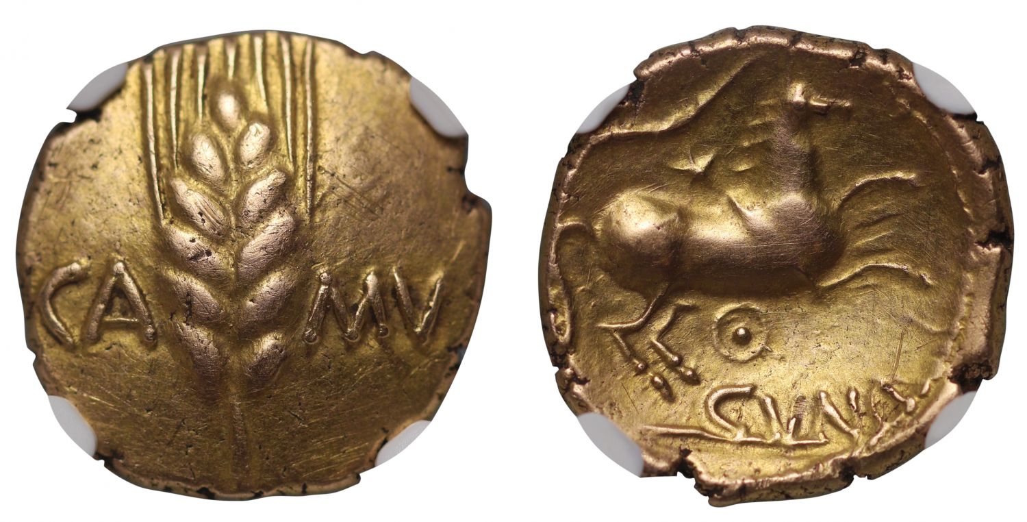 Celtic, Catuvellauni, Cunobelin, gold Stater, XF, 5/5, 3/5
