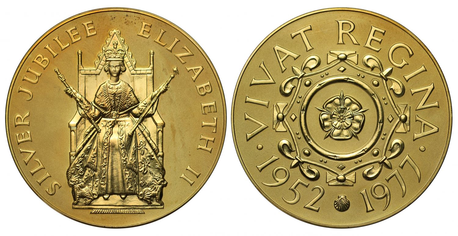 Silver Jubilee, 1977, gold medal.