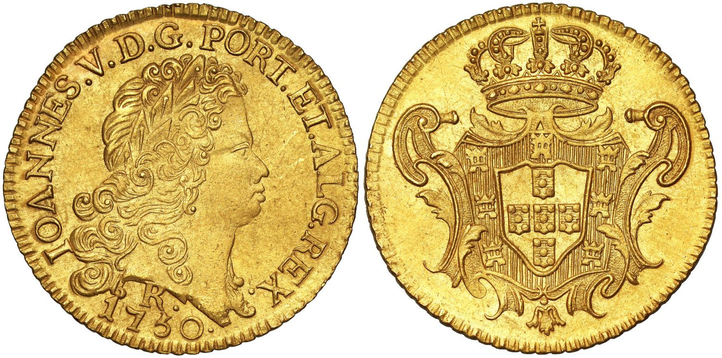 Brazil João V 1750 Peça of 6,400 Reis Rio, ex Clive of India Treasure