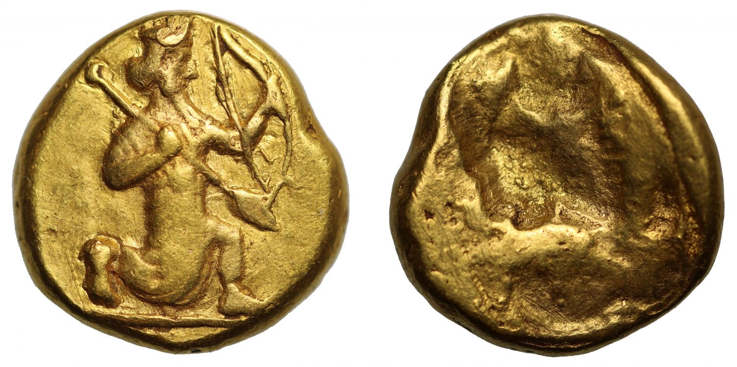 Achaemenid, gold Daric, VF 5/5, 4/5
