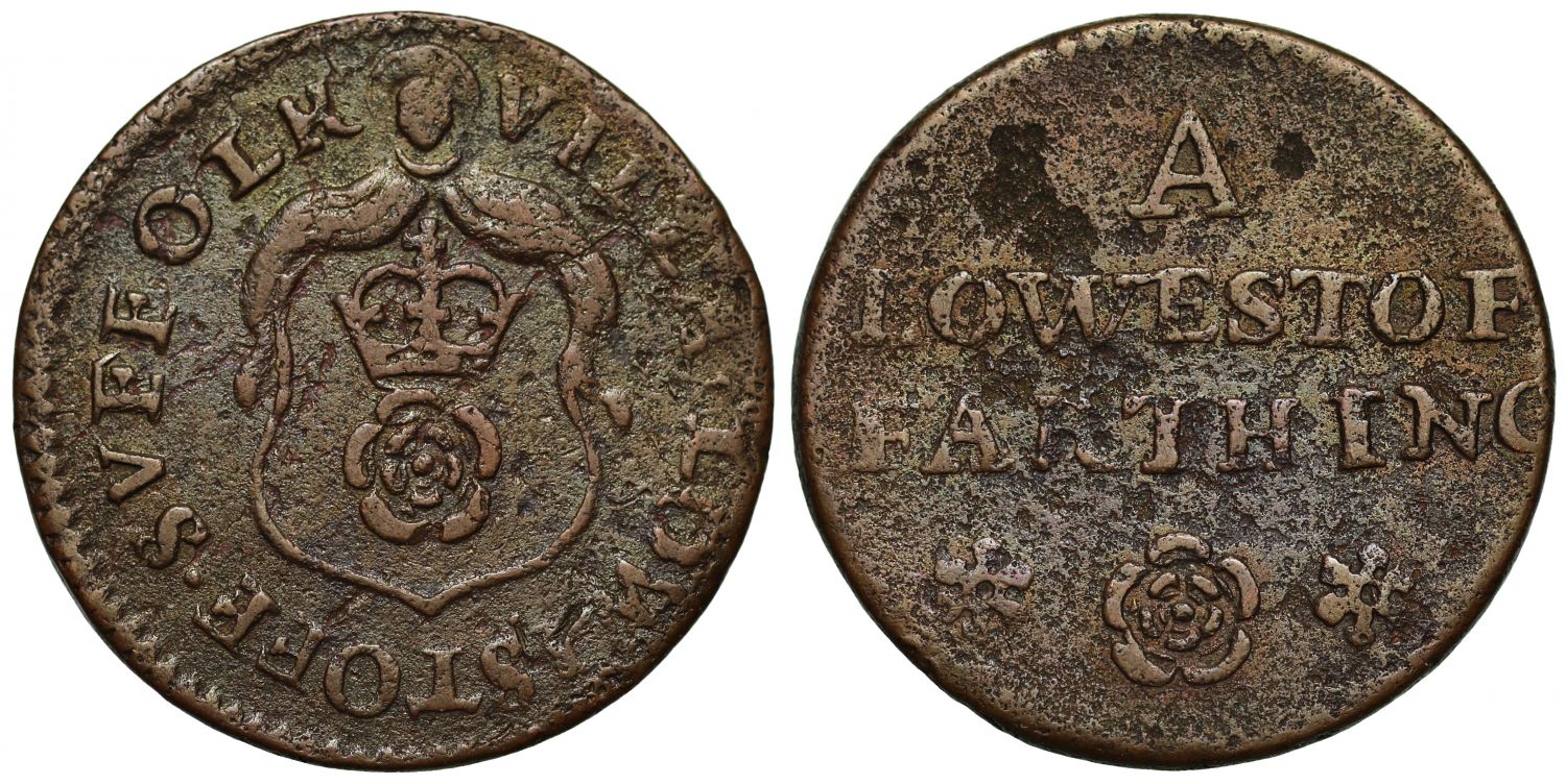 Suffolk, 17th Century Token, Lowestoft Farthing