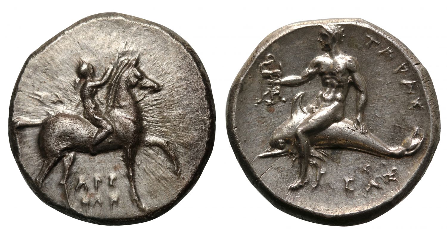 Calabria, Tarentum, silver Nomos