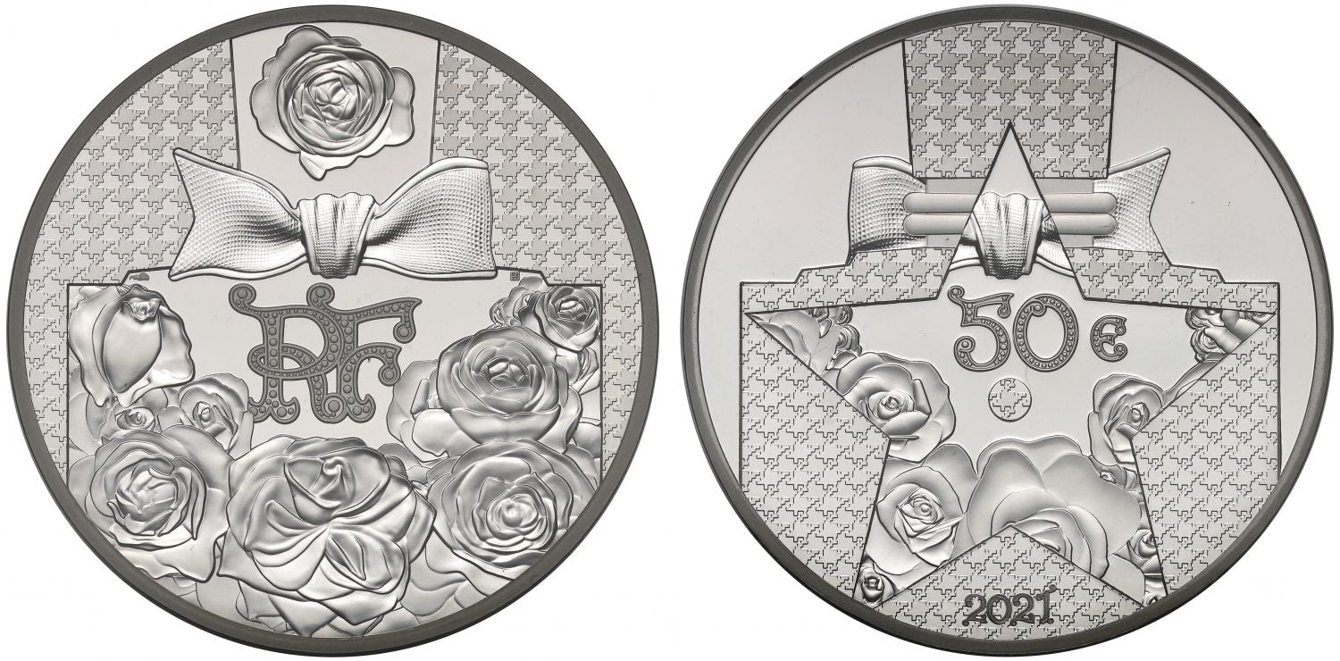 * France 2021 silver proof 5oz €50 Dior
