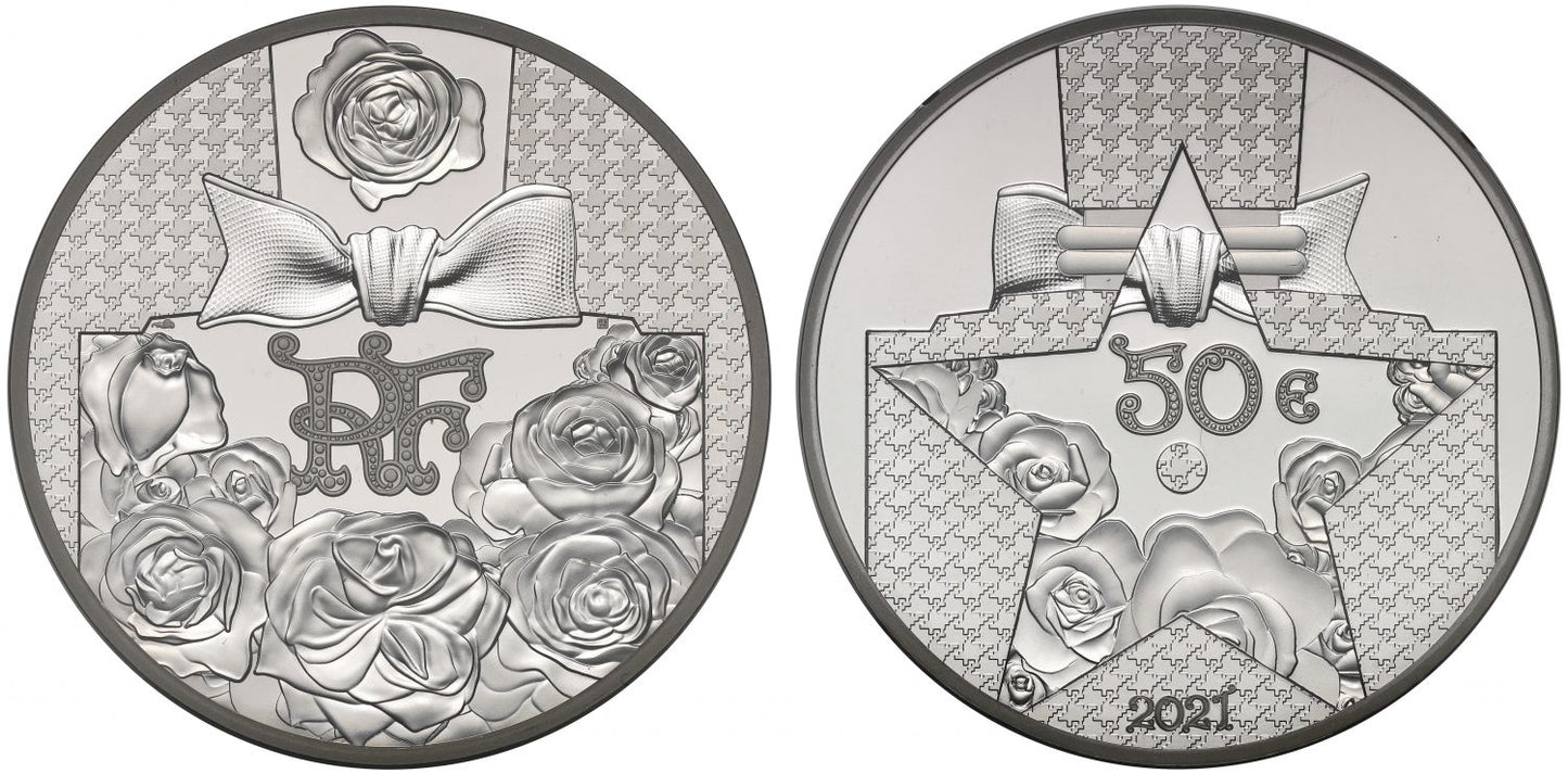 * France 2021 silver proof 5oz €50 Dior