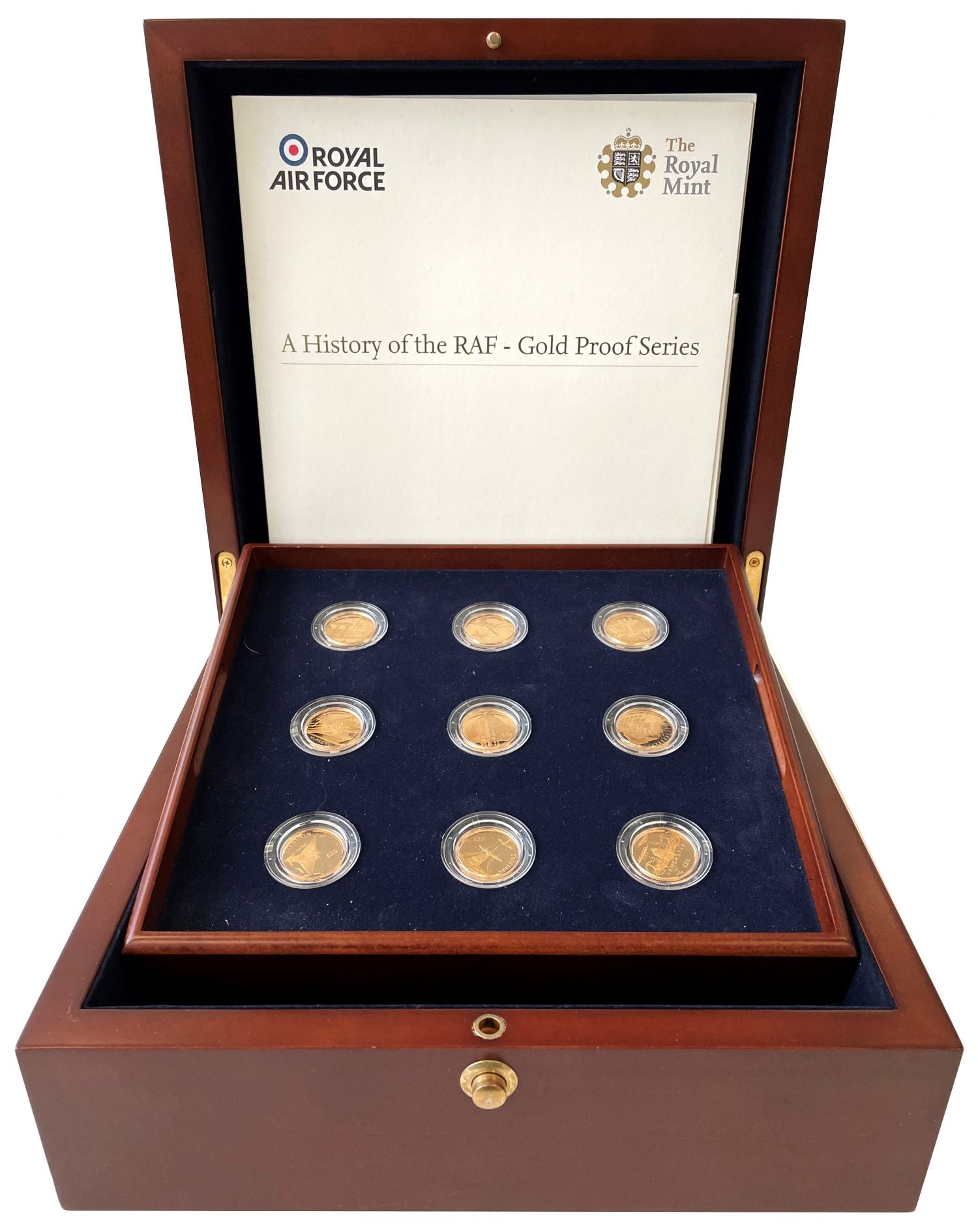 Elizabeth II 2008 St Helena gold proof Set RAF