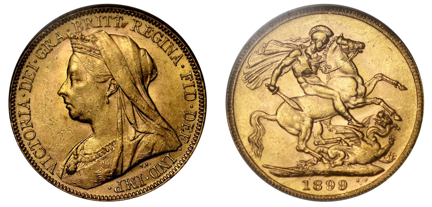 Victoria 1899-P Sovereign Perth Mint MS61