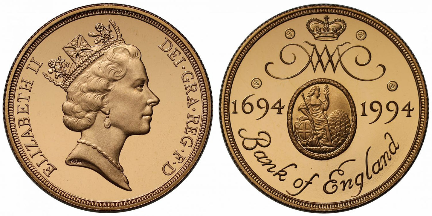 Elizabeth II 1994 proof Two-Pounds Mule PF69 UCAM