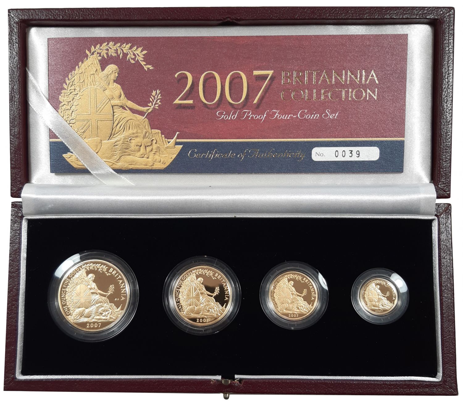 Elizabeth II 2007 Britannia 4-coin proof Set