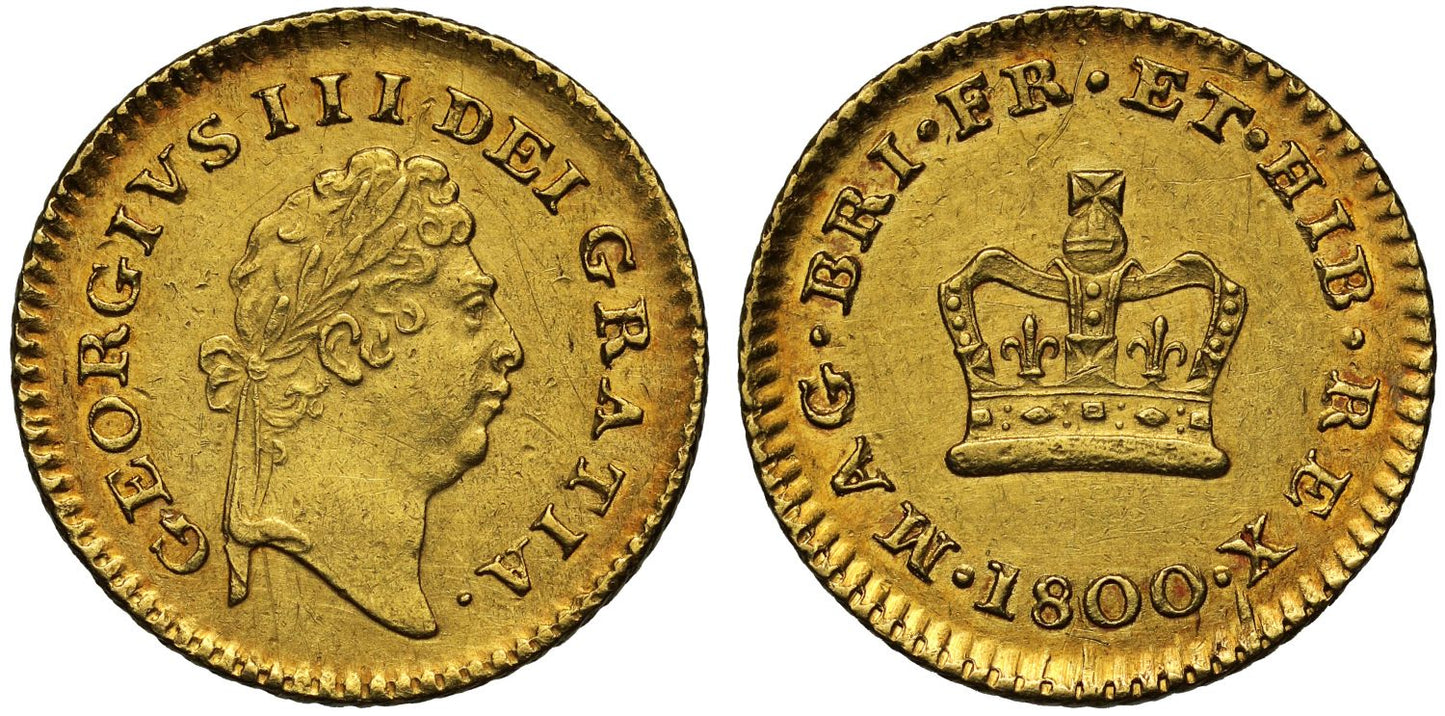 George III 1800 Third-Guinea, last year for first type