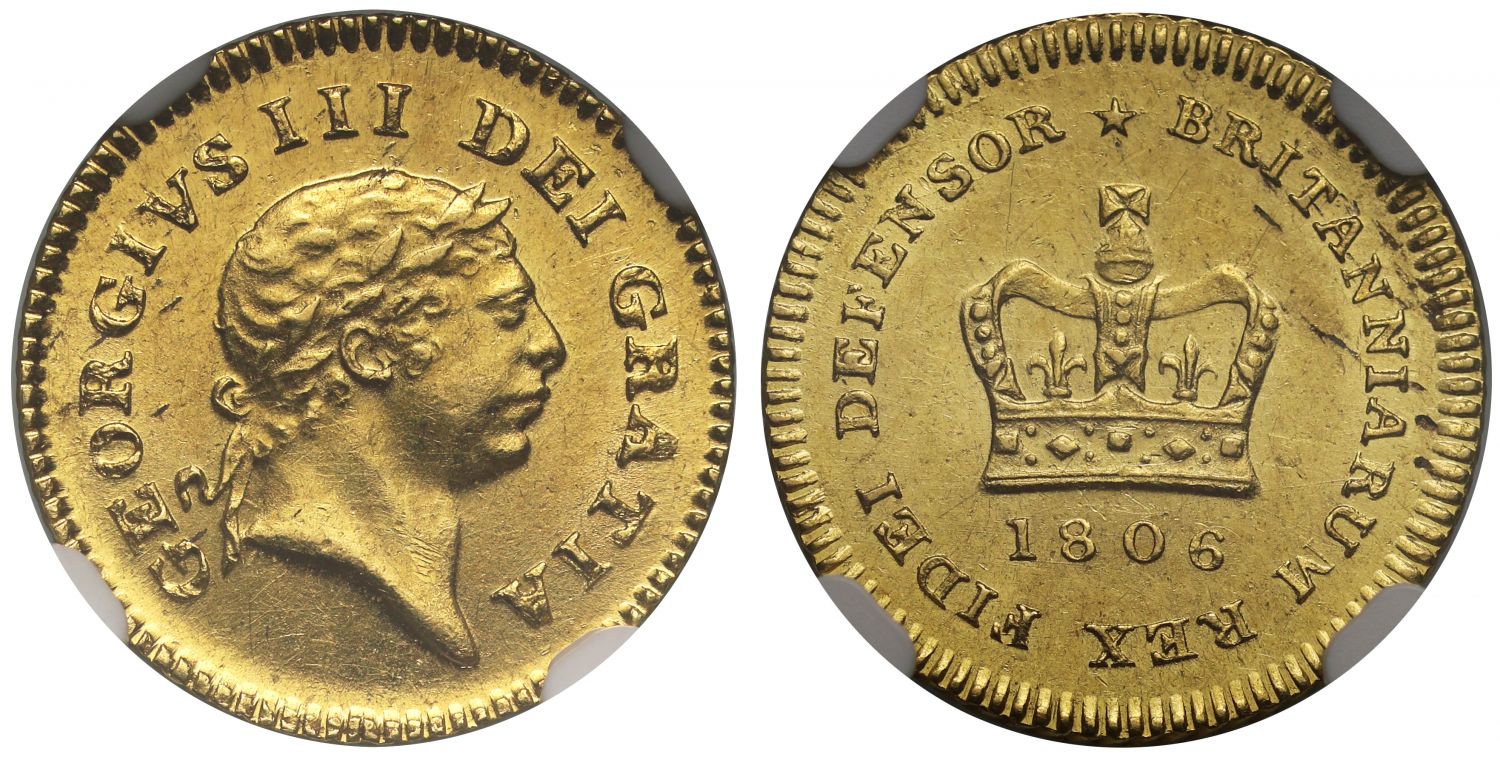 George III 1806 Third-Guinea, third type, MS62