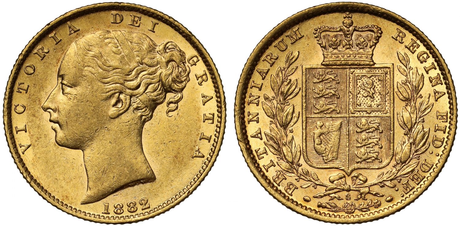 Victoria 1882-S Sovereign Sydney Mint
