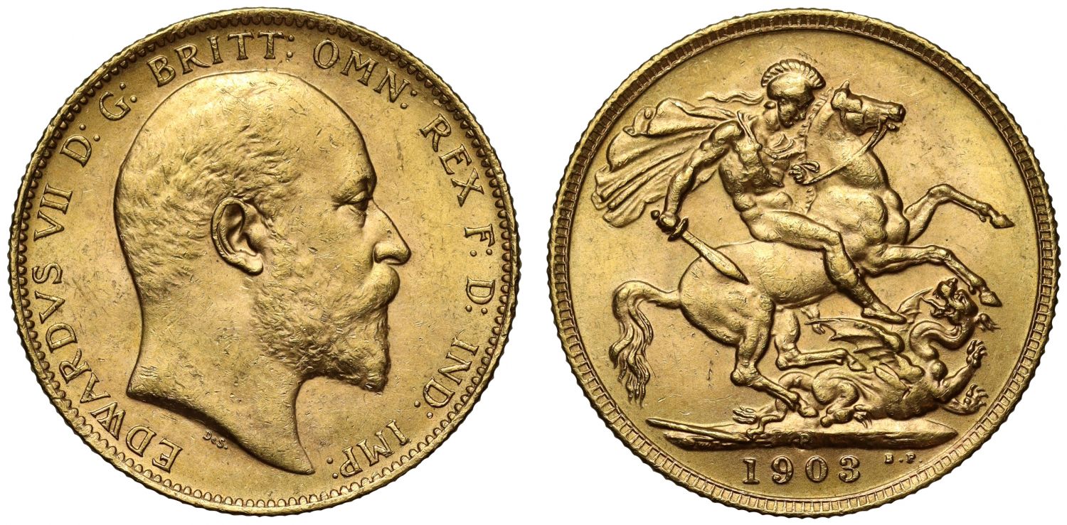 Edward VII 1903-P Sovereign Perth Mint