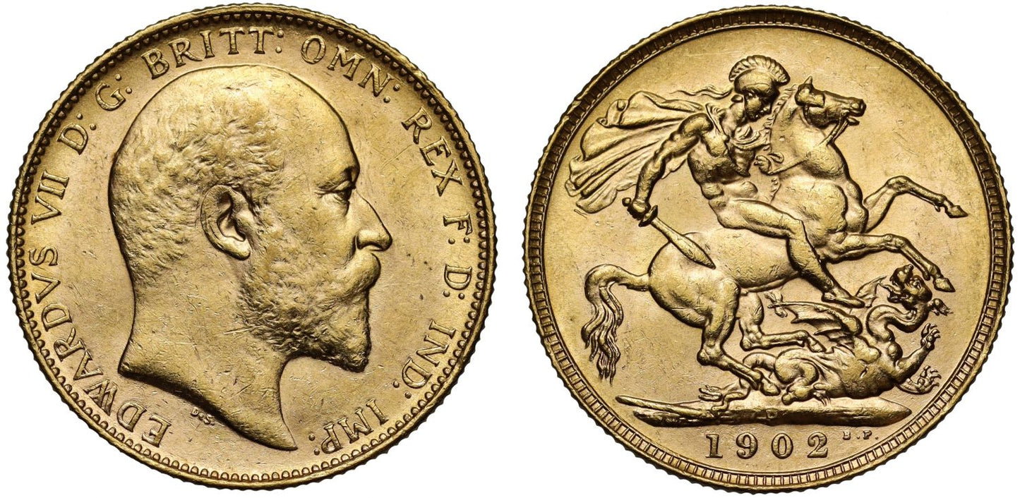 Edward VII 1902-P Sovereign Perth Mint