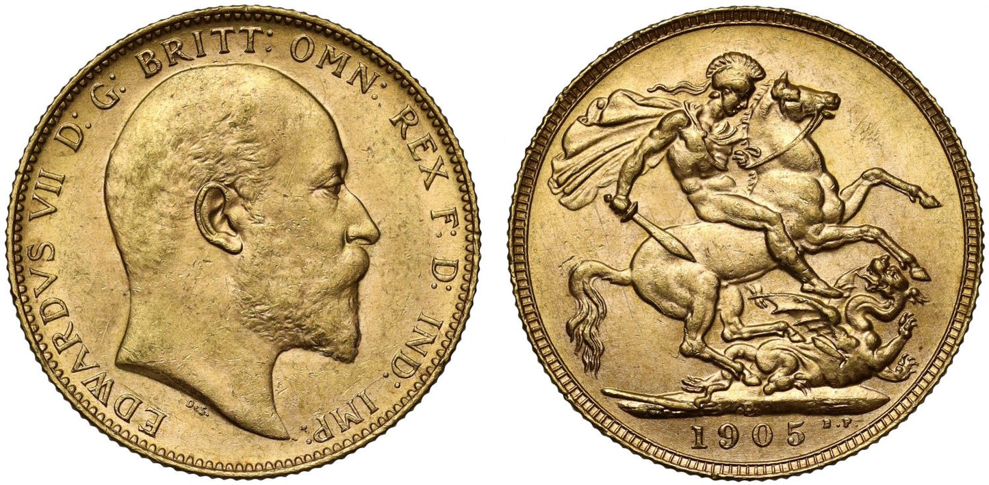 Edward VII 1905-P Sovereign Perth Mint
