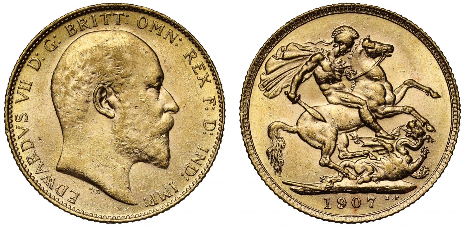 Edward VII 1907 Sovereign, Royal Mint, Tower Hill London