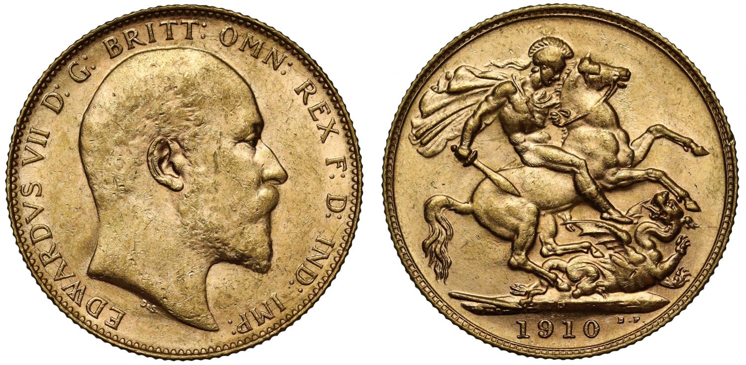Edward VII 1910-P Sovereign Perth Mint