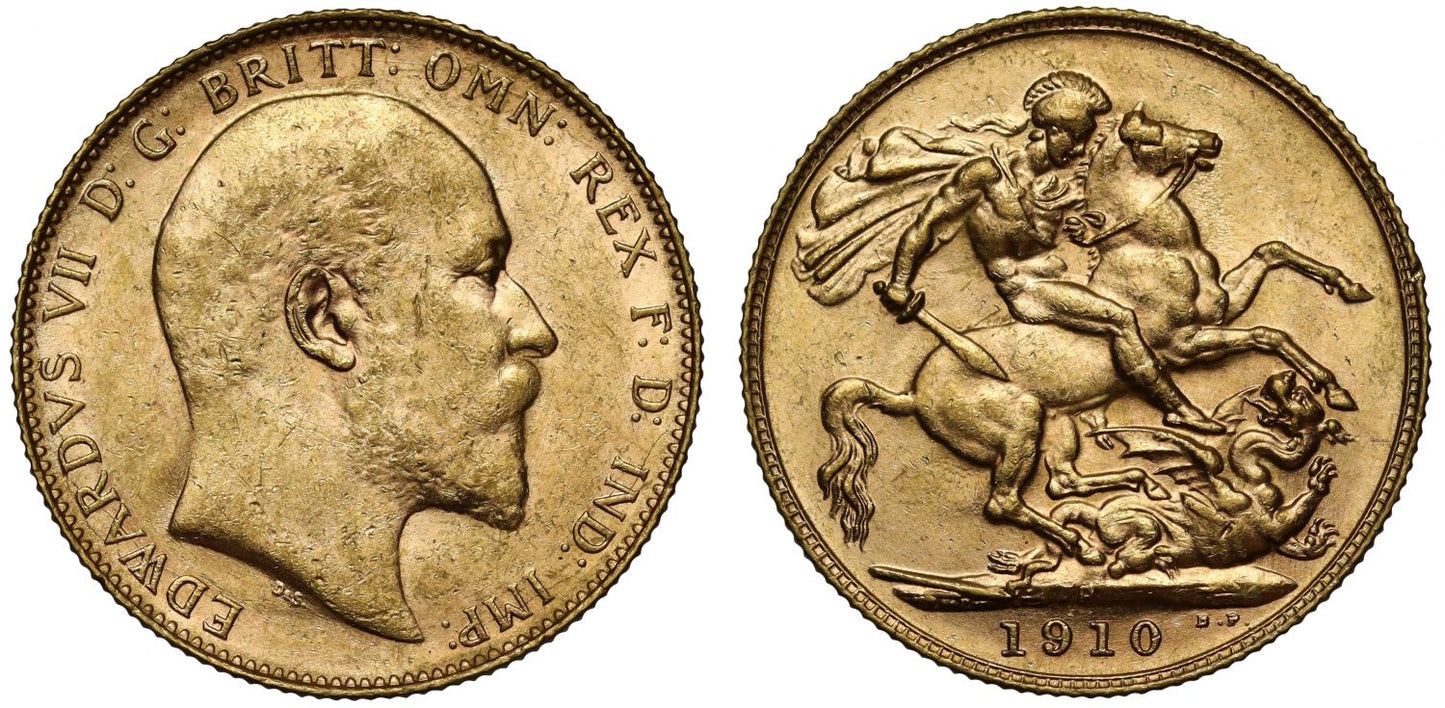 Edward VII 1910-P Sovereign Perth Mint