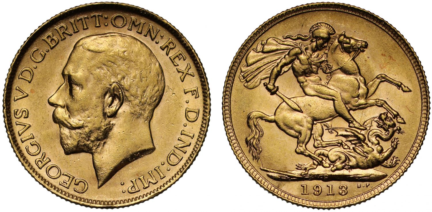 George V 1913-P Sovereign Perth Mint