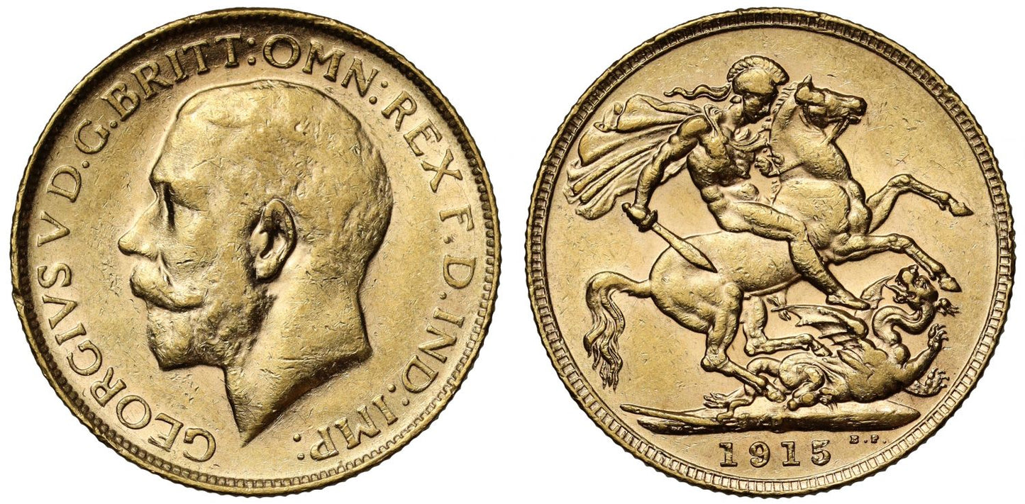 George V 1915-P Sovereign Perth Mint