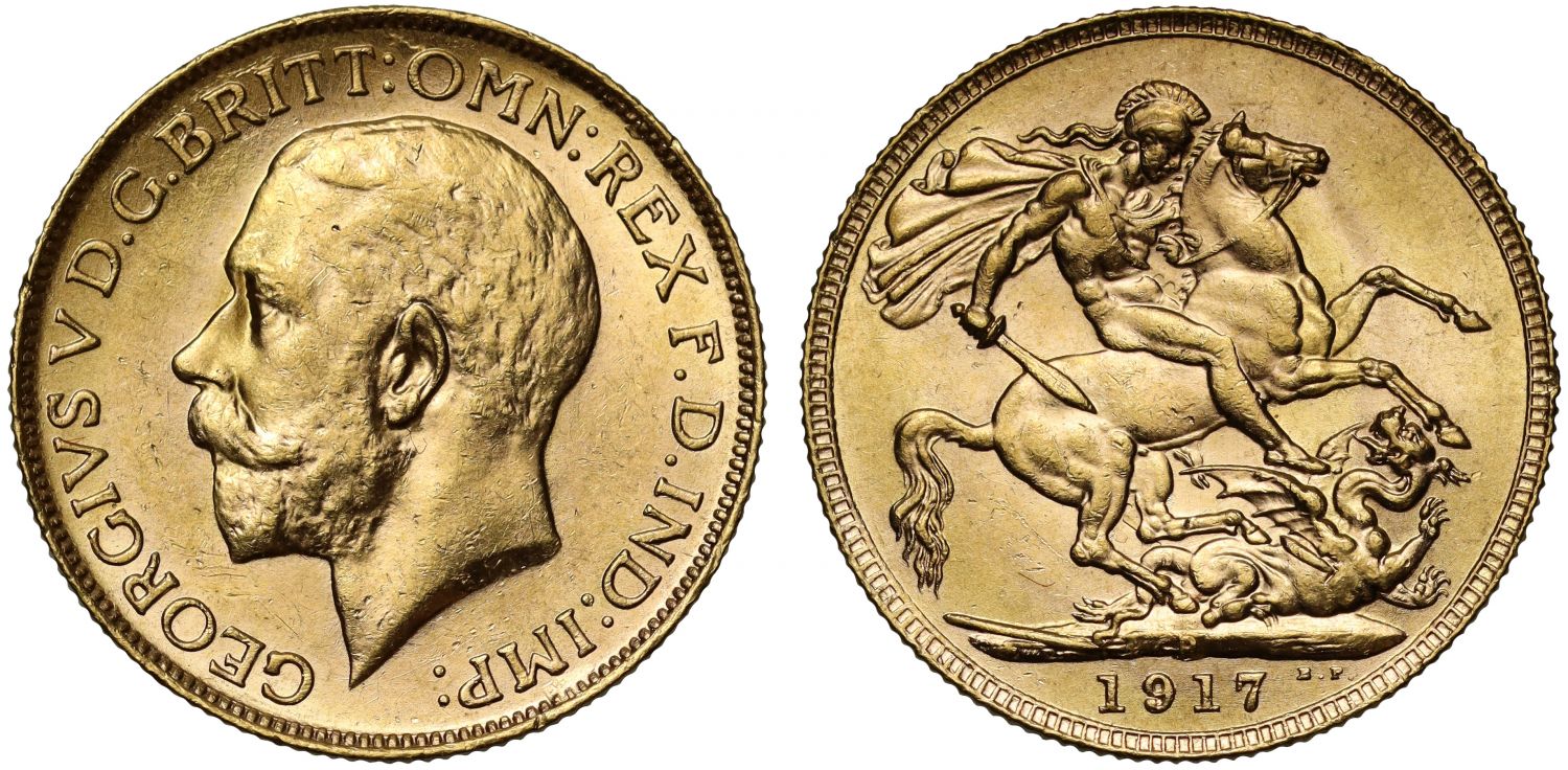 George V 1917-P Sovereign Perth Mint