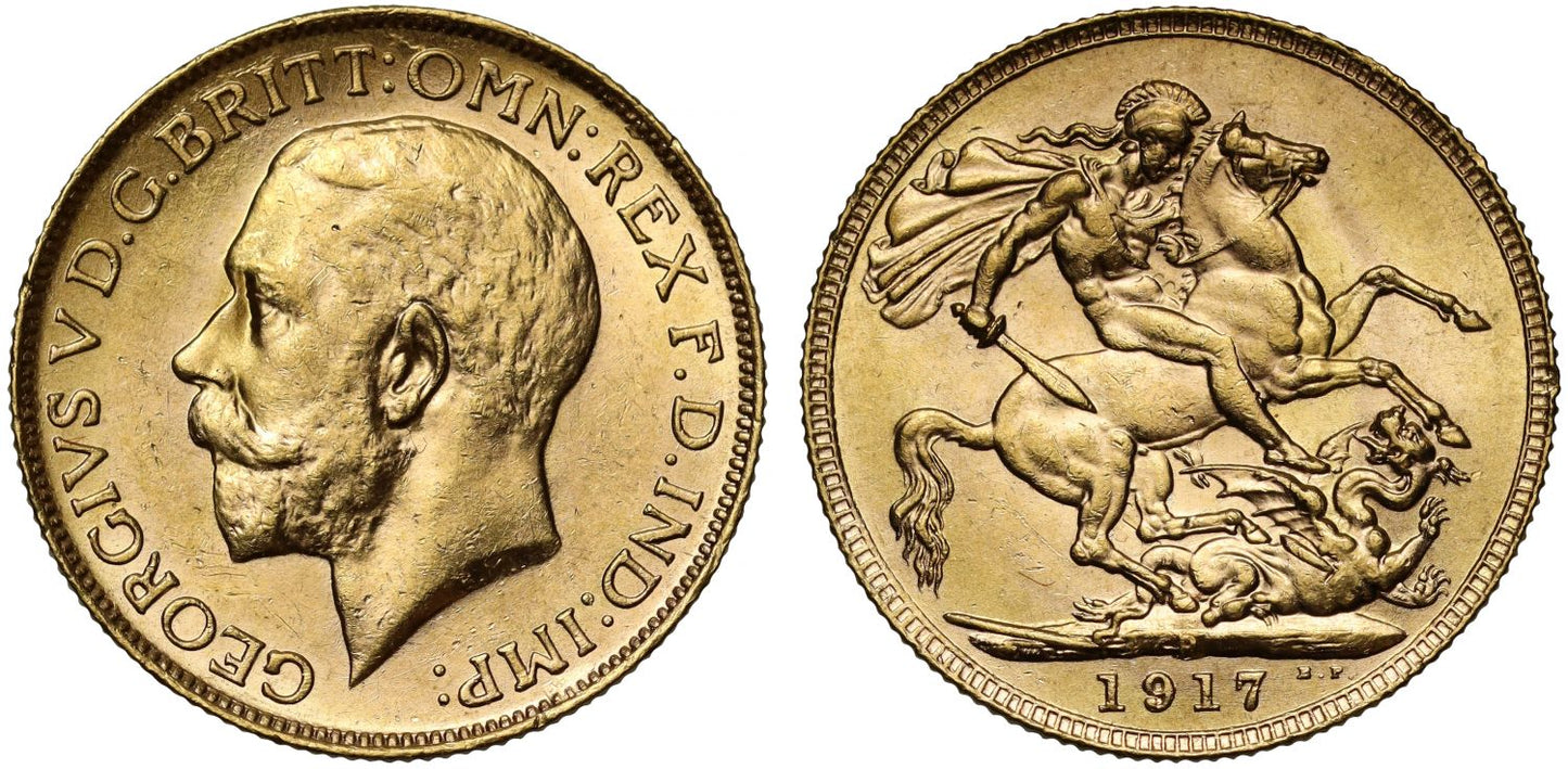 George V 1917-P Sovereign Perth Mint