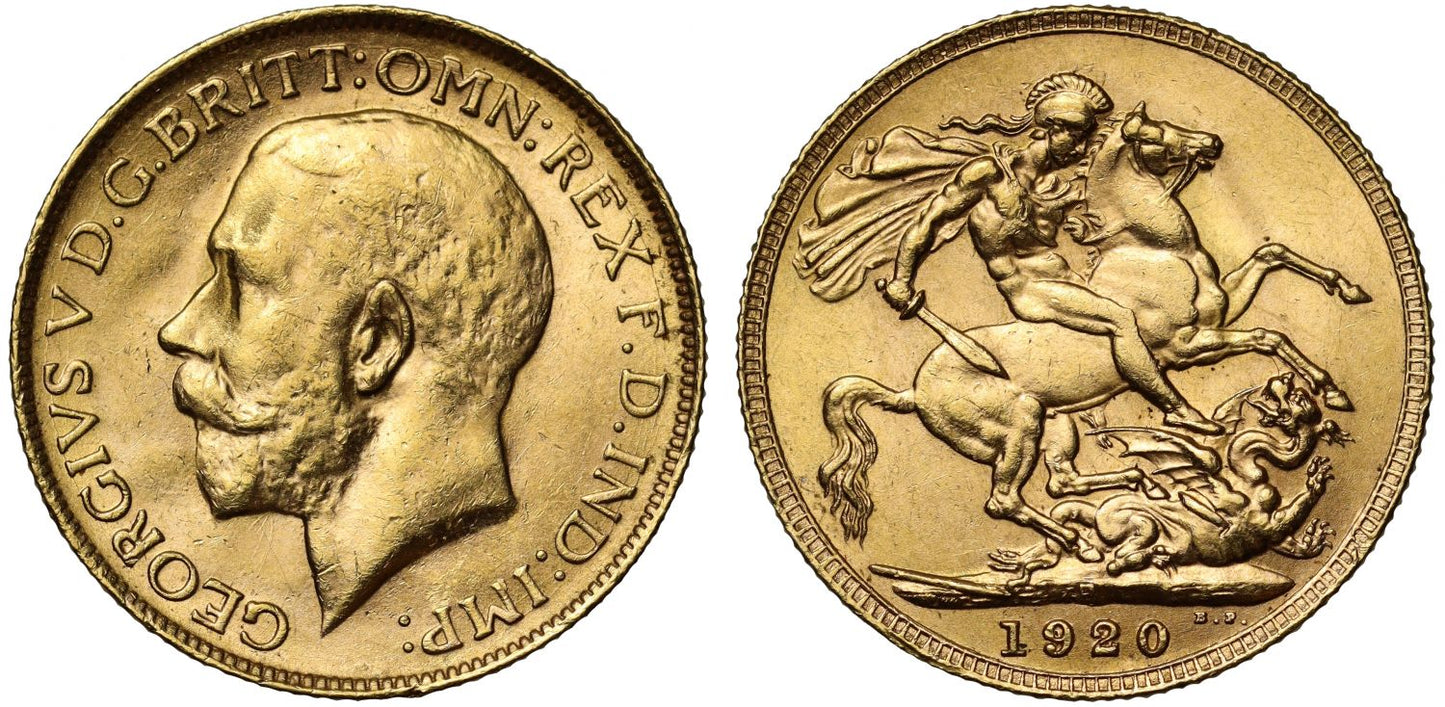 George V 1920-P Sovereign Perth Mint