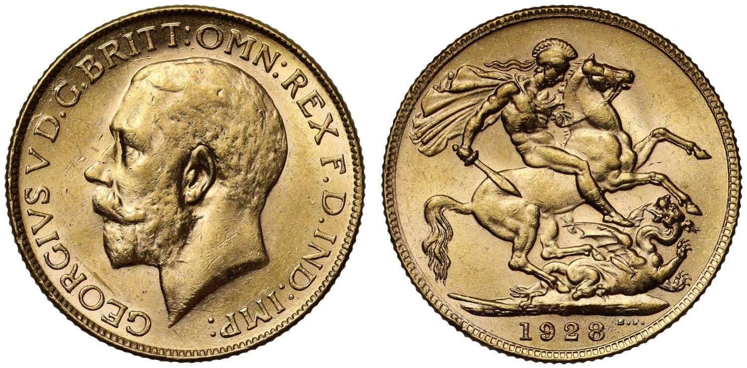 George V 1928-P Sovereign Perth Mint