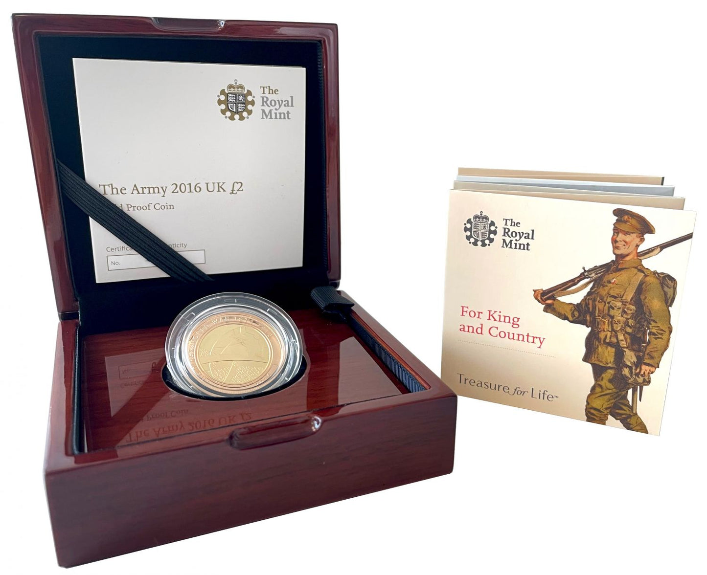 Elizabeth II 2016 gold proof Two-Pounds The Army