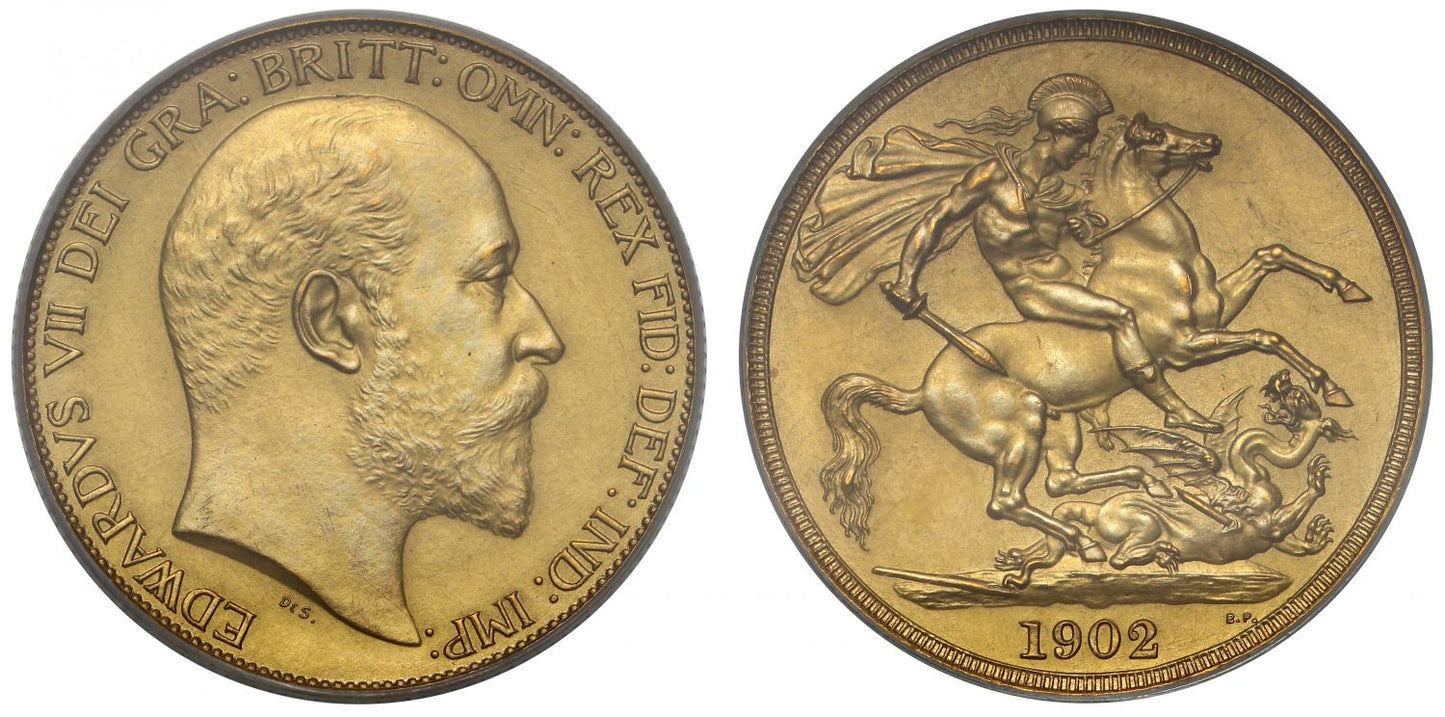 Edward VII 1902 matt proof Two-Pounds PR61