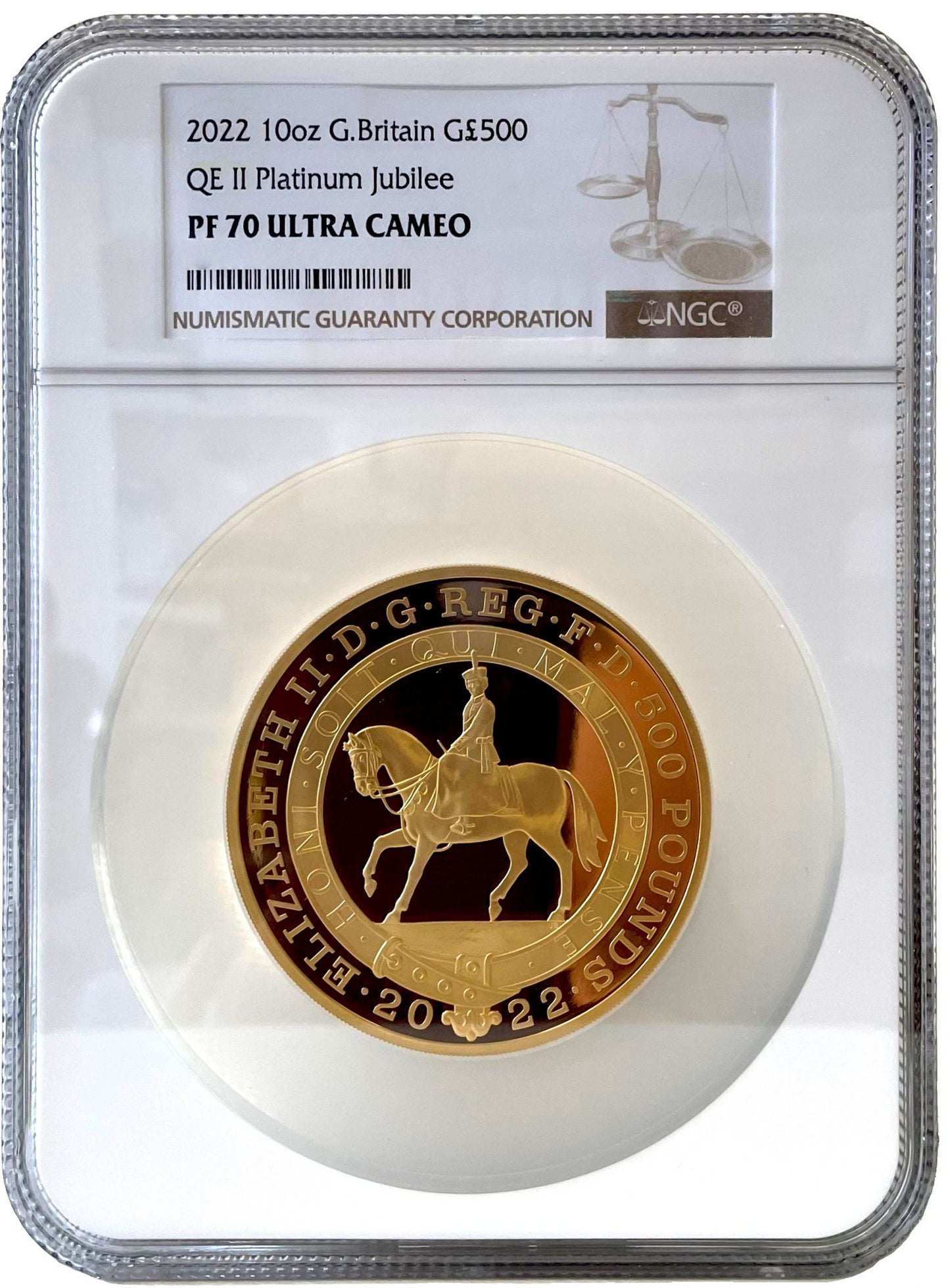 Elizabeth II 2022 PF70 UC gold 10oz Platinum Jubilee