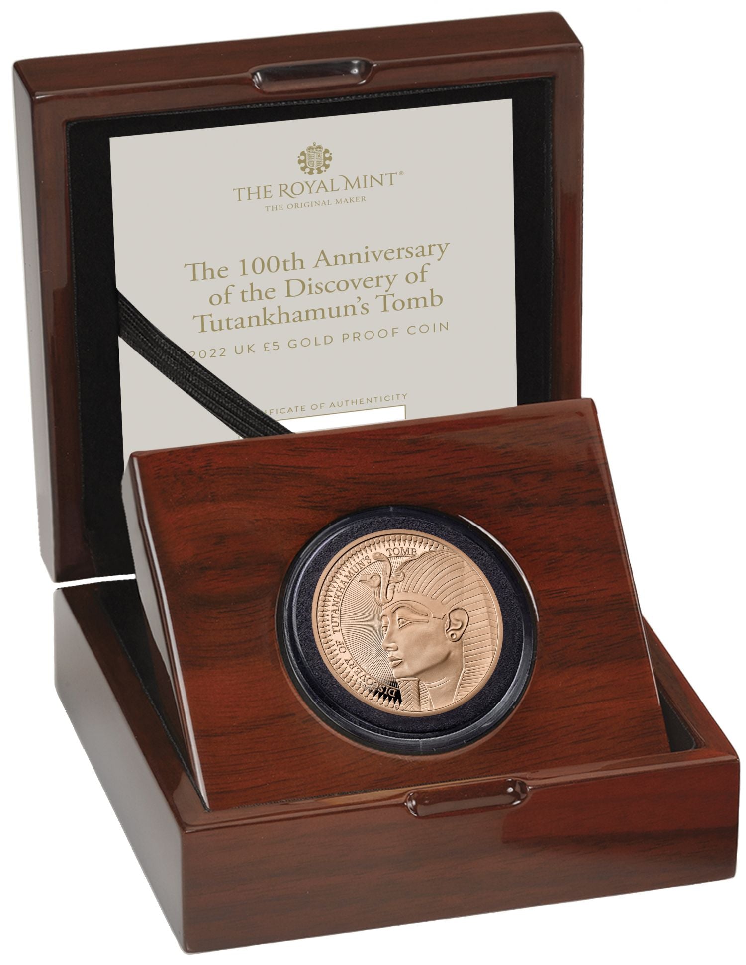 Elizabeth II 2022 PF70 FR gold Five-Pounds Tutankhamun