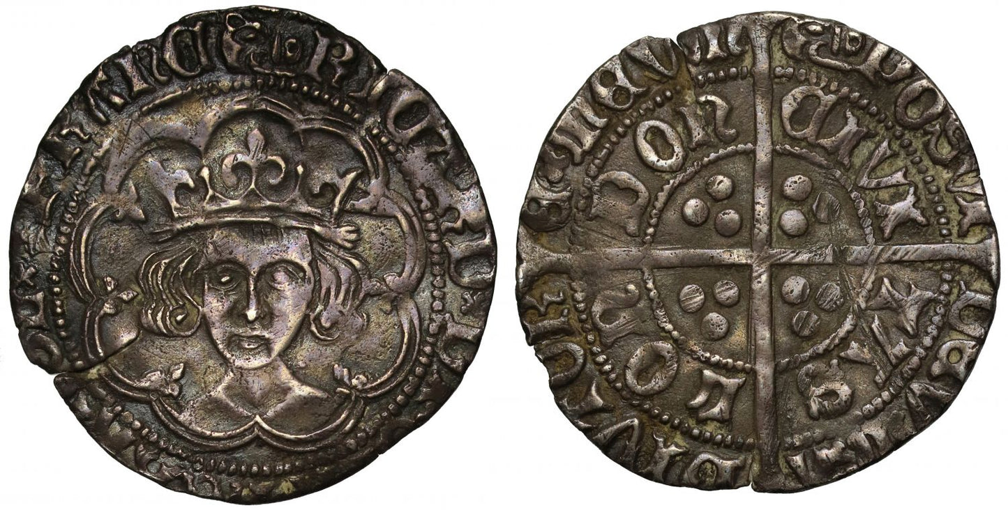 Richard III Groat, mint mark boars head 2, type 2b, London