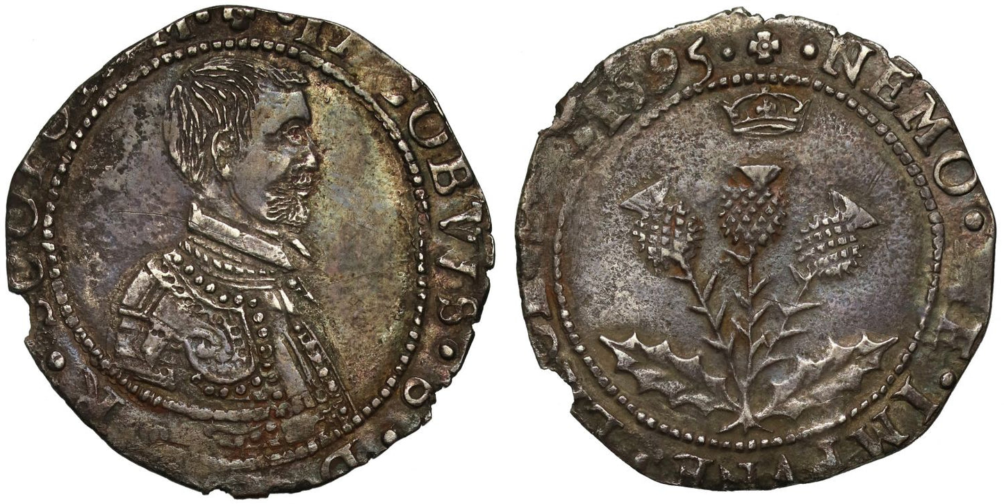 Scotland, James VI 1595 Five-Shillings, Seventh coinage