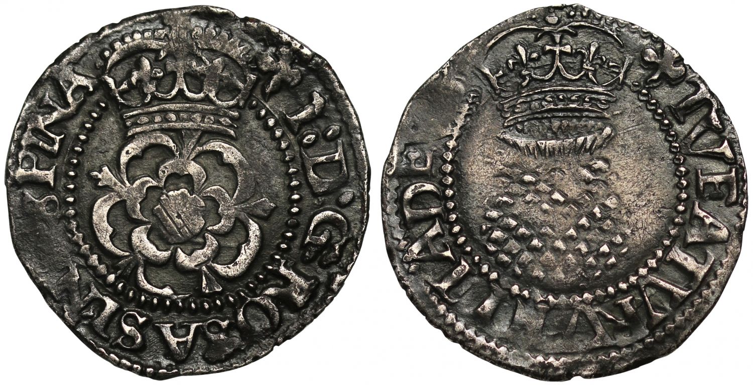 James I Halfgroat, third coinage, initial mark trefoil, final issue of reign
