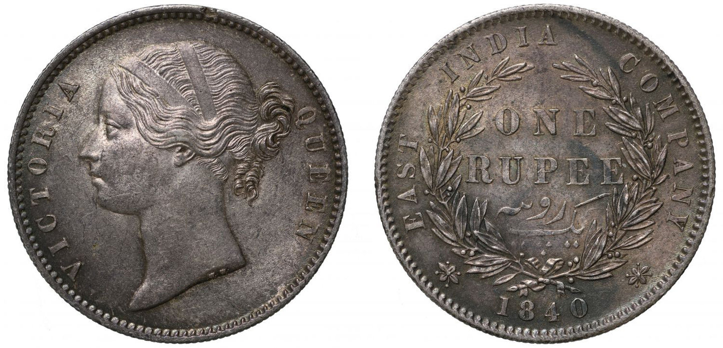 NGC MS62 | EIC, Rupee, 1840.