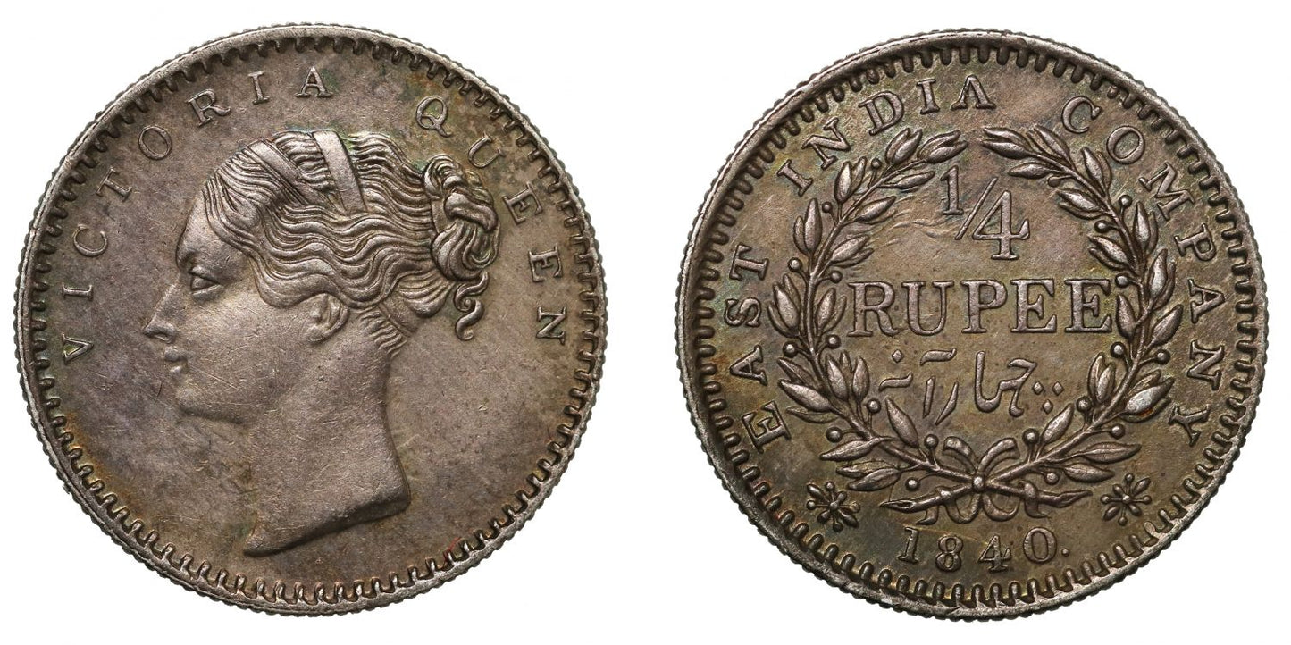 EIC, ¼-Rupee, 1840B.