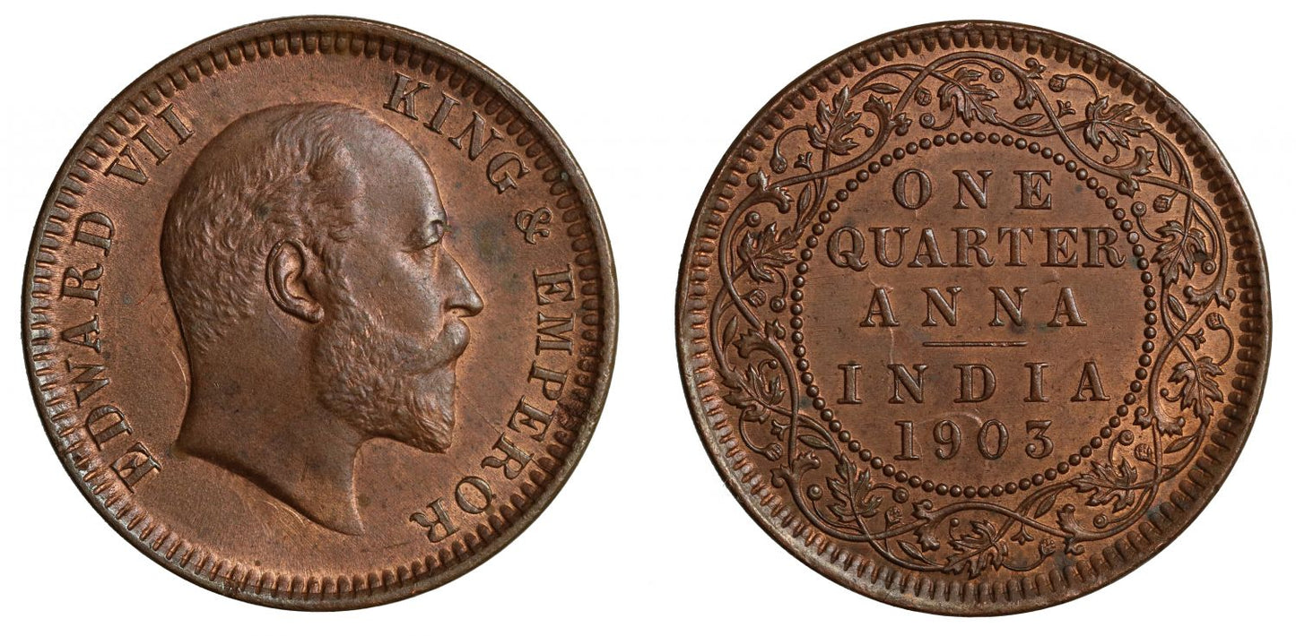 British India, ¼-Anna, 1903C.
