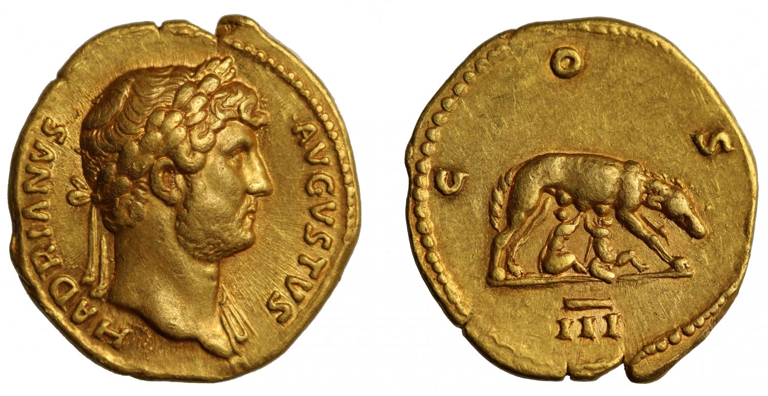 Hadrian, Gold Aureus.