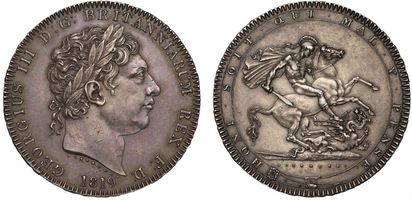 George III 1819 Crown LIX by Pistrucci