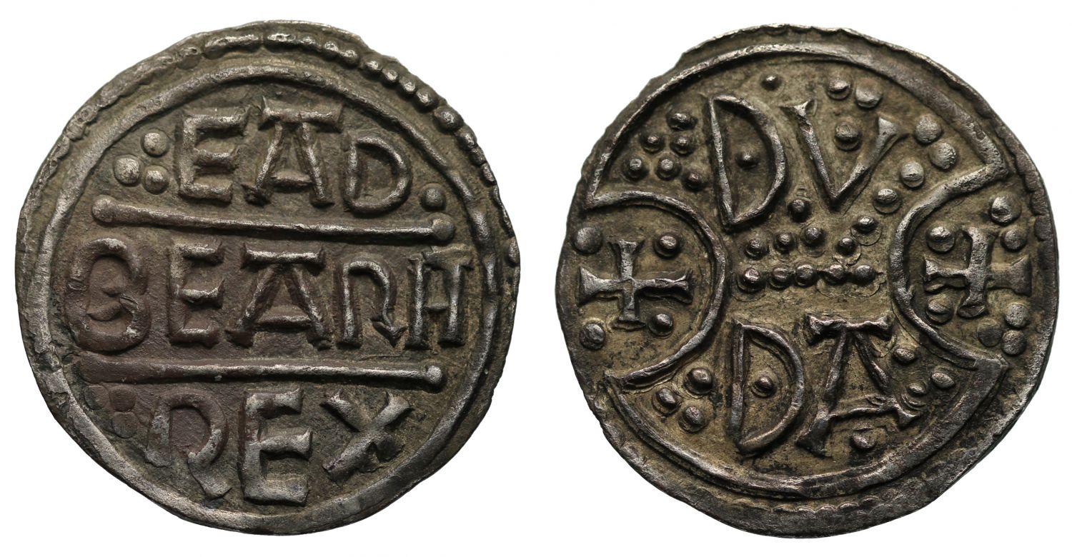Kings of Kent, Eadberht Praen, Penny, "Boeotian" shield reverse  moneyer Duda