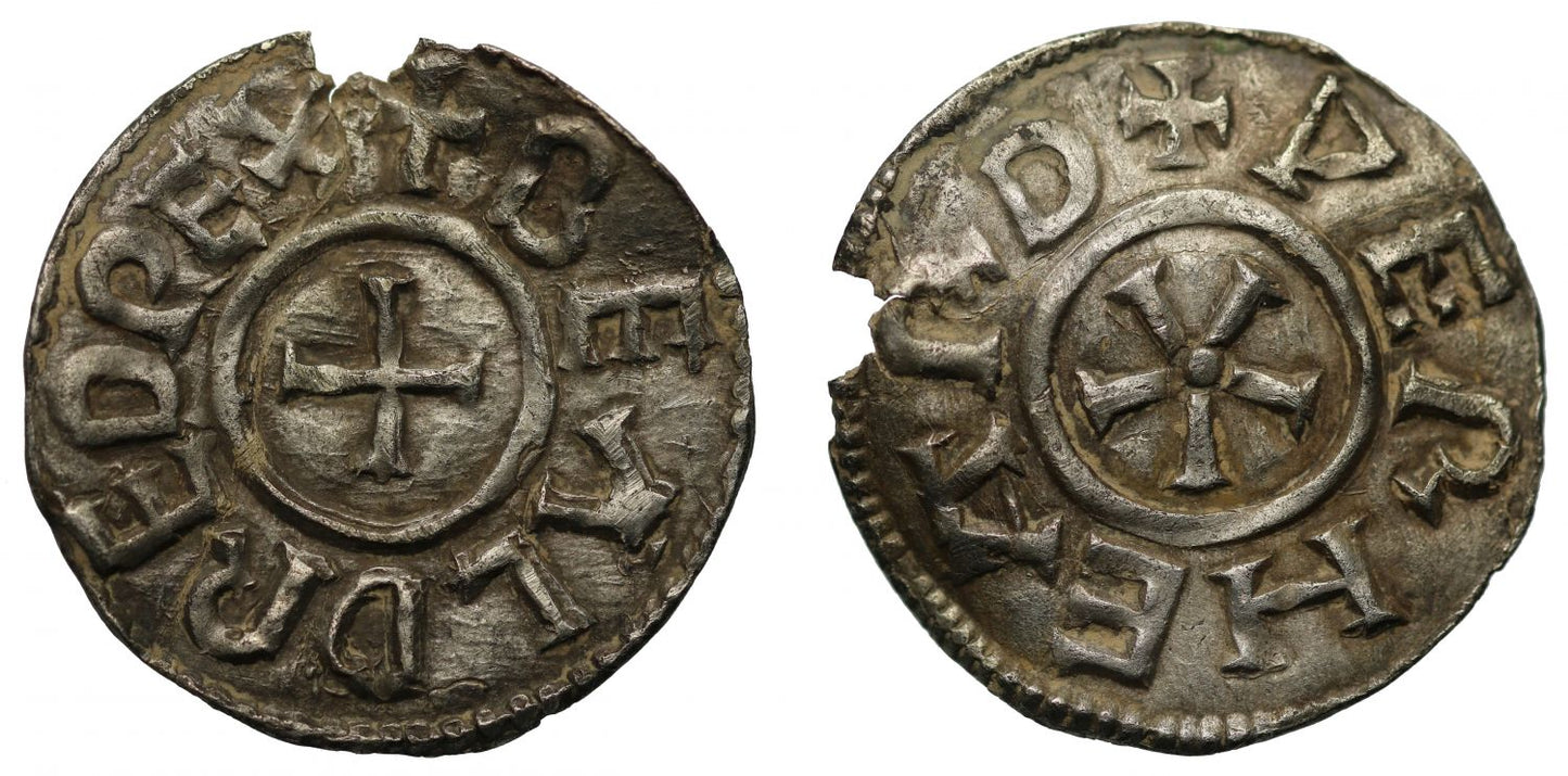 Kings of Kent, Baldred, Penny, Canterbury Mint, Waerheard, unique type
