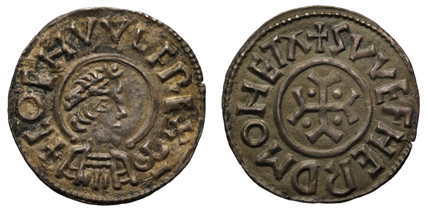 Coenwulf, King of Mercia, portrait Penny, Canterbury Mint, moneyer Swefherd, Dorset Hoard, ex Lockett, Mack, Norweb, Williams and Collection of an English Doctor