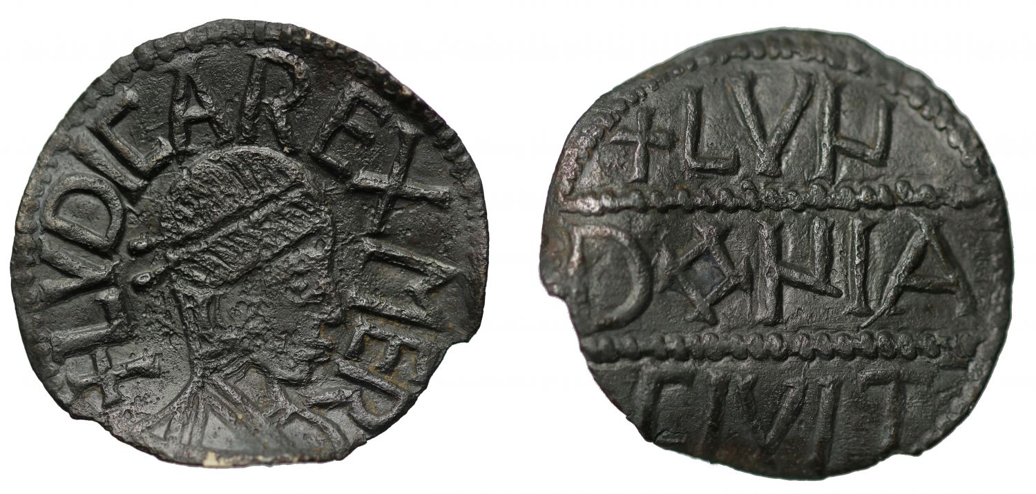 Ludica, King of Mercia, Portrait Penny, City of London, Unique