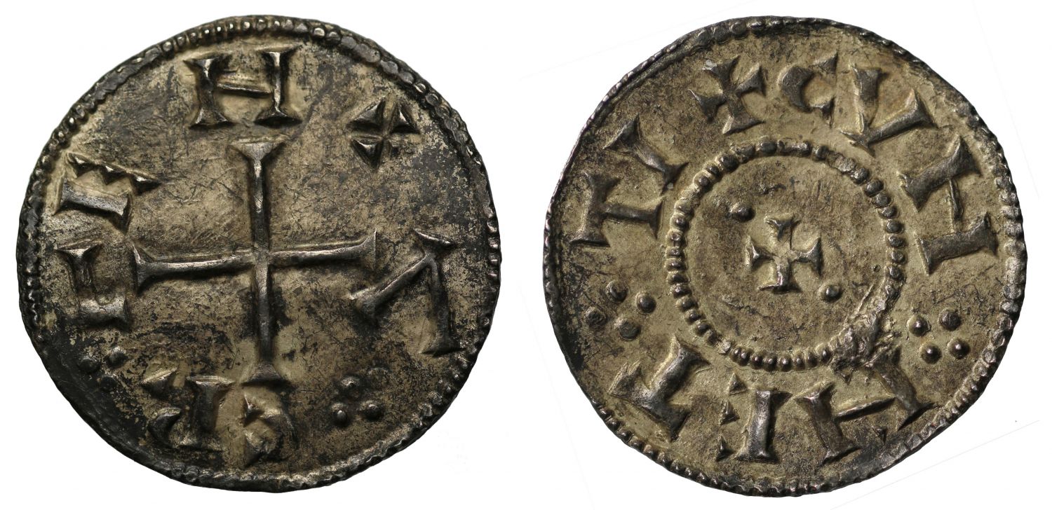 Vikings of York, Cnut, Penny, 'CVNETTI' cross pattée type S.990