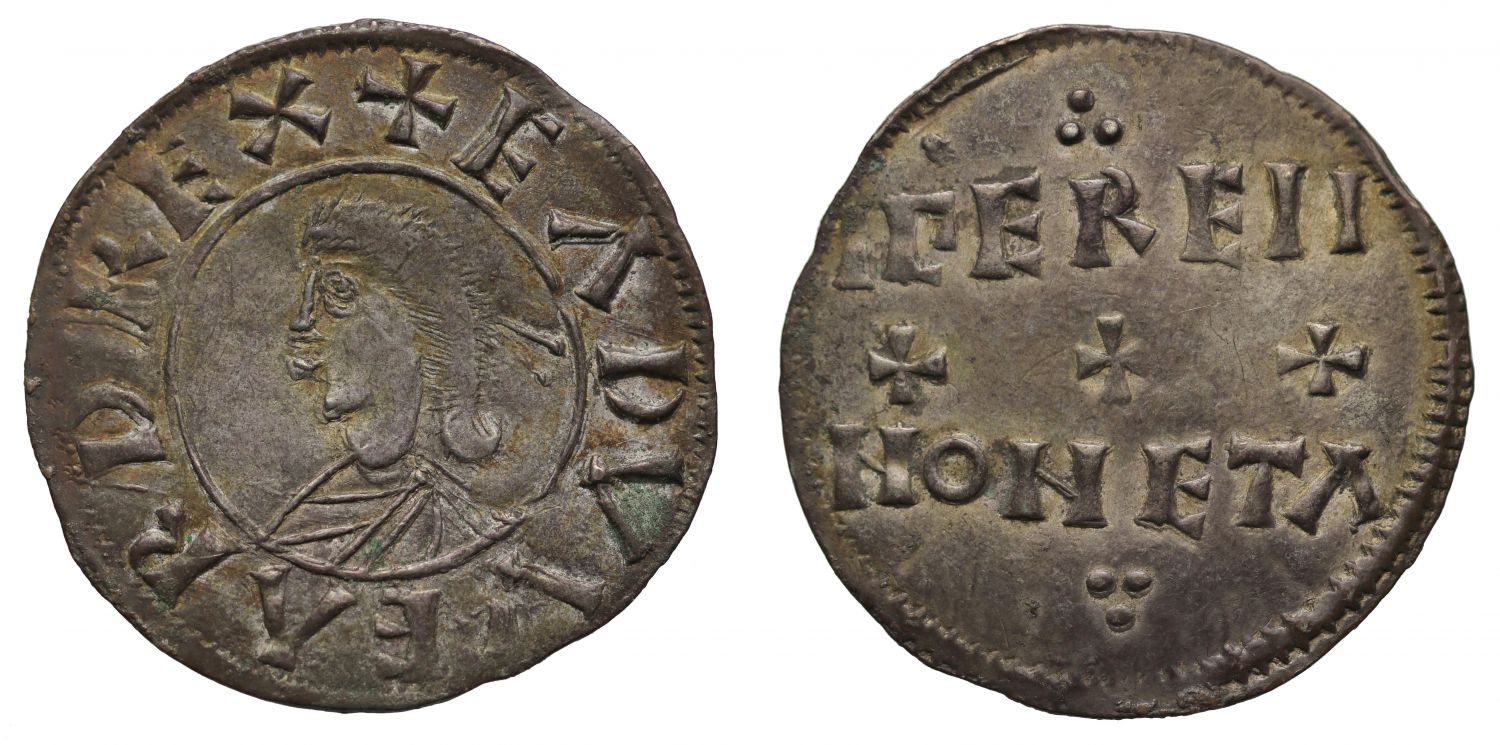 Kings of Wessex, Edward the Elder, Penny, portrait type, moneyer Igere